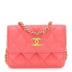 Chanel Shiny Lambskin Quilted Card #230843C17B